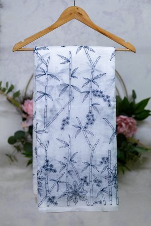 White Supernet Saree