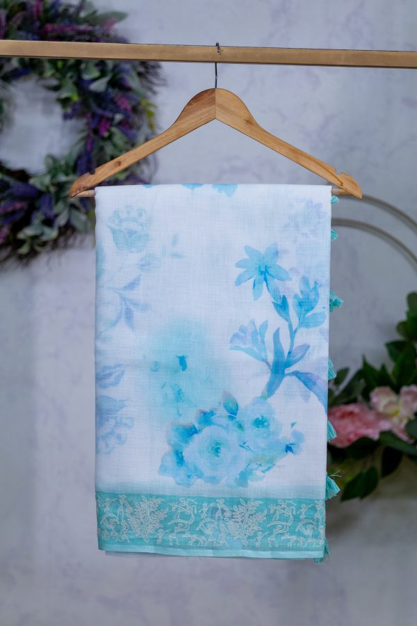 Semi Linen Saree