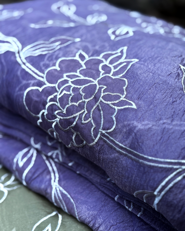 Crush Fabric with Appliqué Work - Image 2