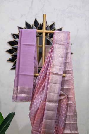 Maheshwari Silk Saree with Multicolour Shading