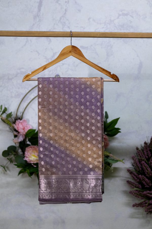 Maheshwari Silk Saree with Multicolour Shading - Image 13
