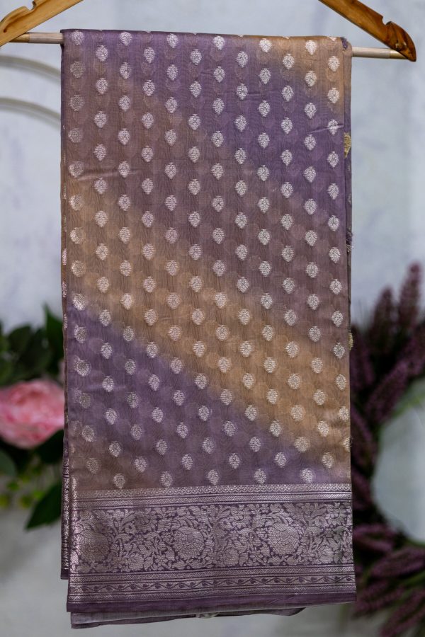 Maheshwari Silk Saree with Multicolour Shading - Image 12
