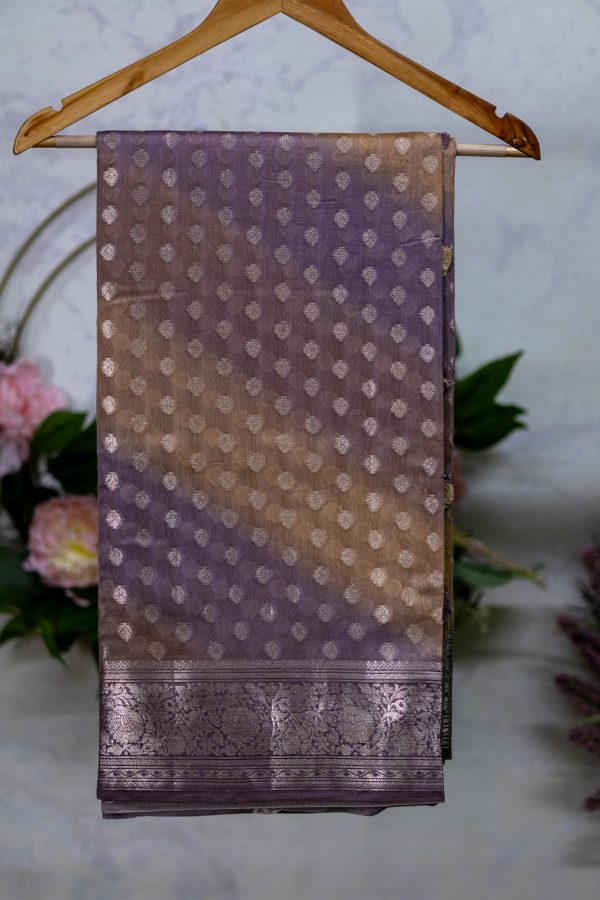 Maheshwari Silk Saree with Multicolour Shading - Image 11