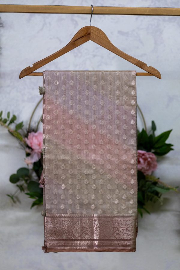 Maheshwari Silk Saree with Multicolour Shading - Image 8