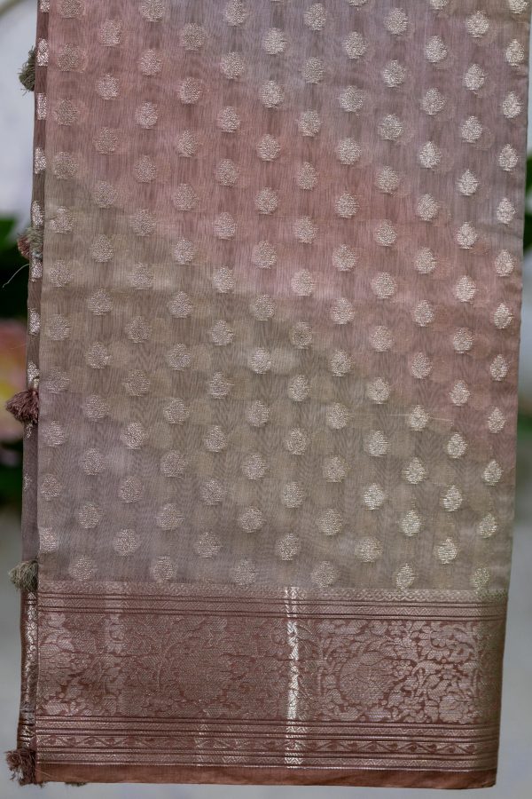 Maheshwari Silk Saree with Multicolour Shading - Image 7