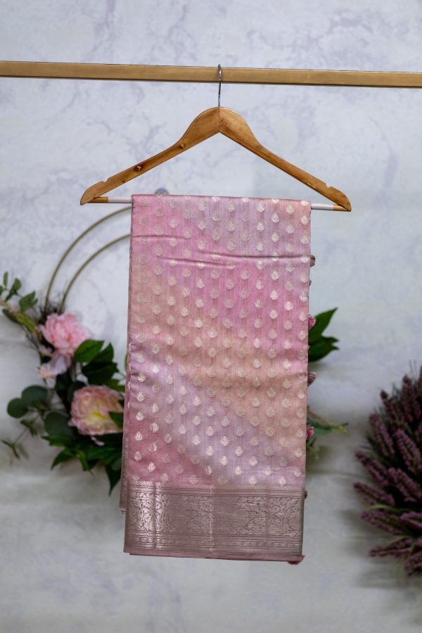 Maheshwari Silk Saree with Multicolour Shading - Image 2