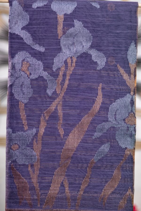 Semi Jute Saree with Antique Butti & Jamdani Pallu - Image 2