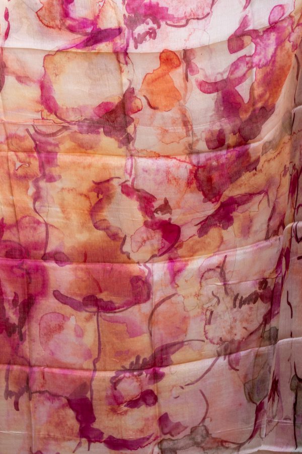 Pure Tussar Silk Salwar Suit with Digital Print & Embroidery - Image 4