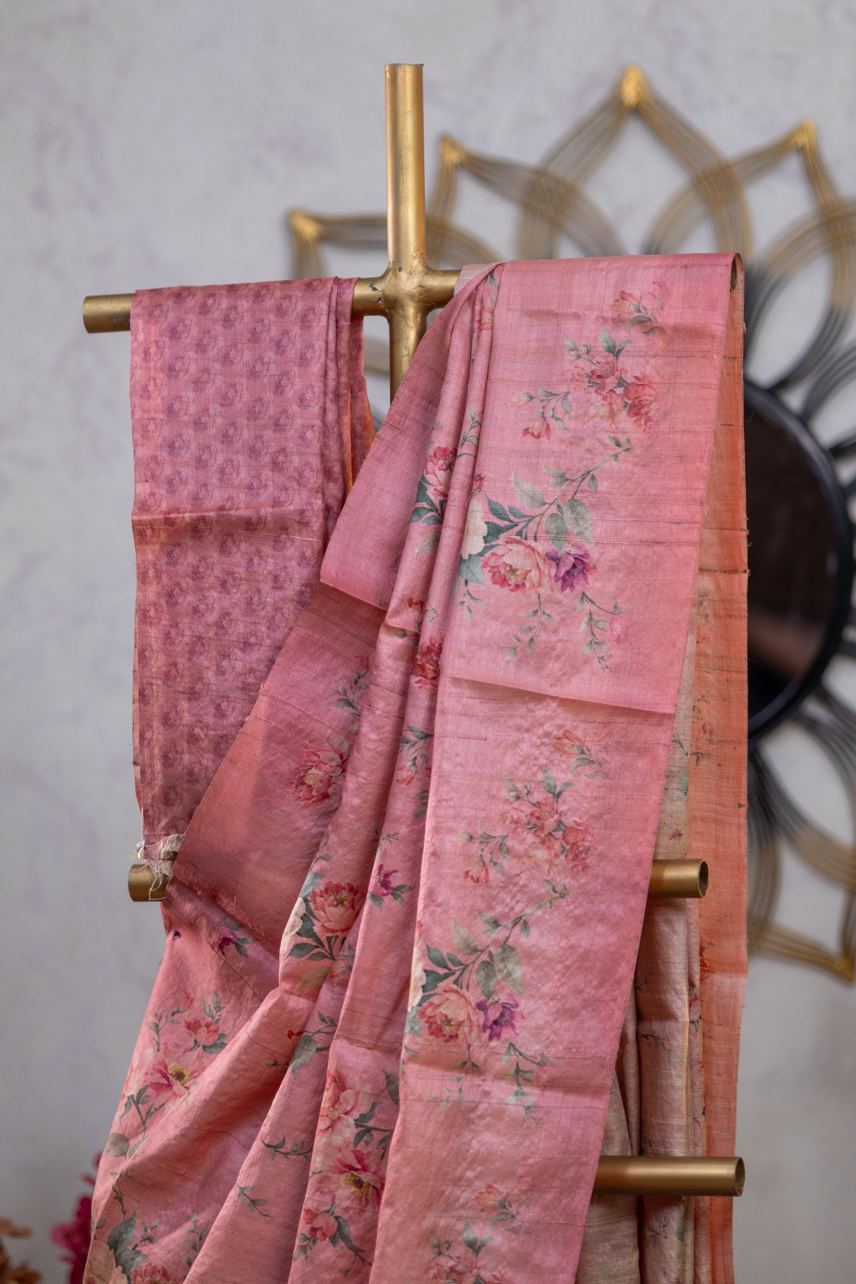 Pure Tussar Silk Saree with Digital Print