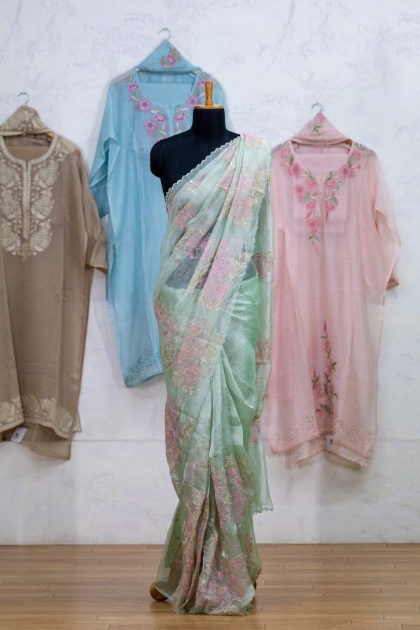 Embroidery Pure Tissue Saree