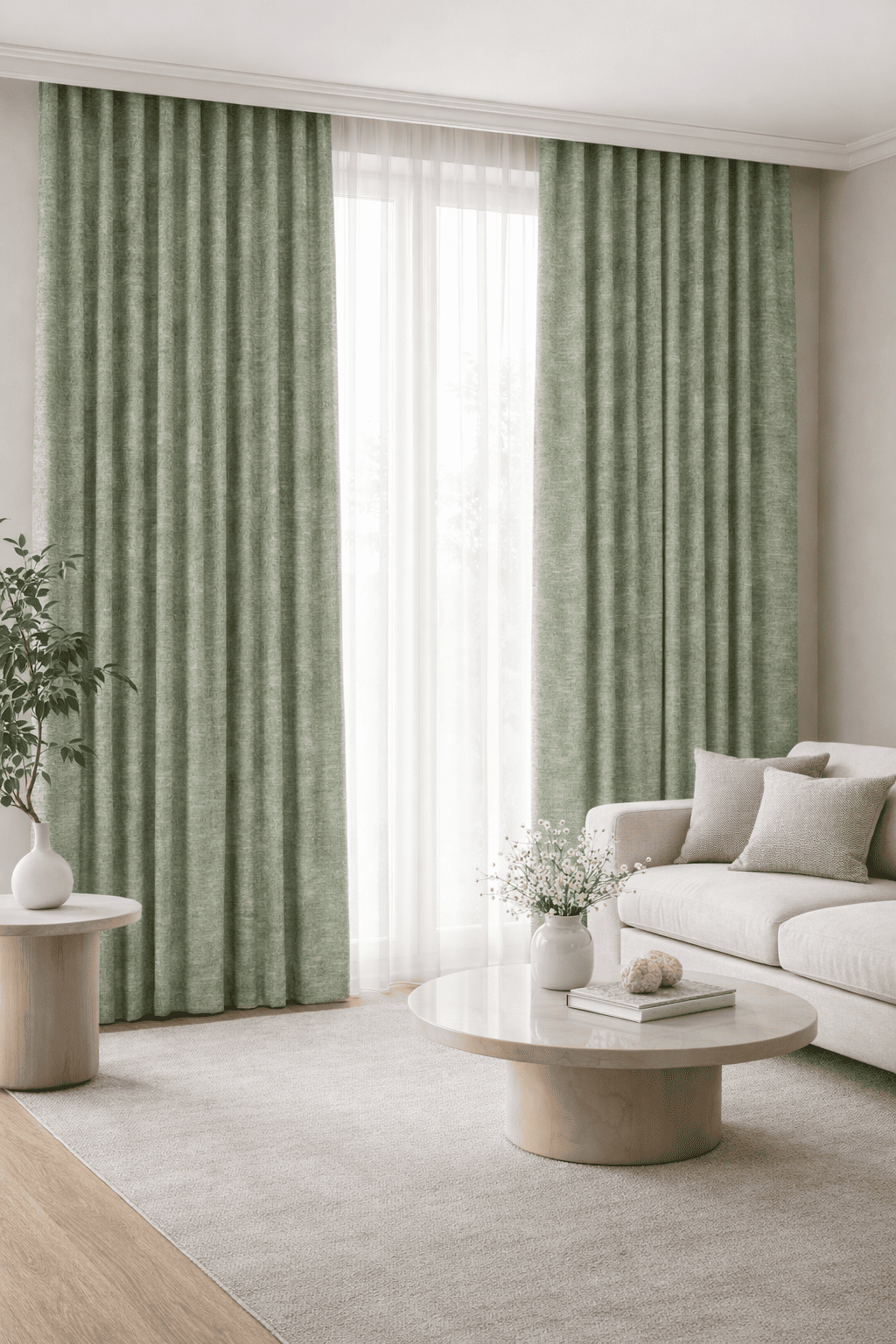Micro-Woven Leaf Texture Self Design Textura Verona 2 Curtain & Cushion MS-203
