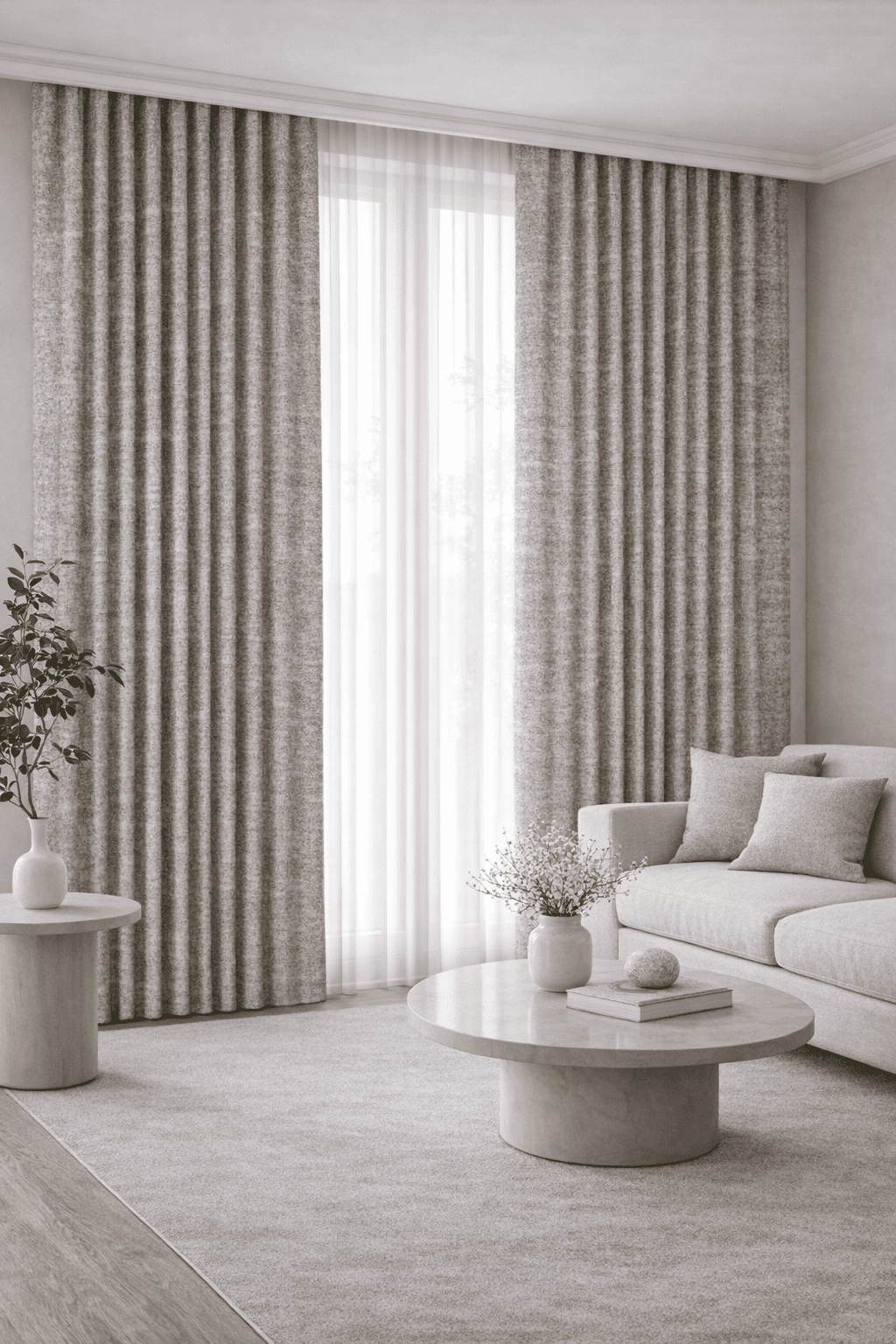 Horizontal Slub Texture Self-Design Textura Verona 2 Curtain Fabric & Cushion Fabric MS-201
