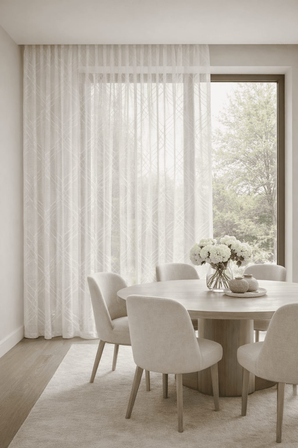 Geometric Lattice Trellis Sheer MILANO Curtain Fabric & Cushion Fabric LATTICE